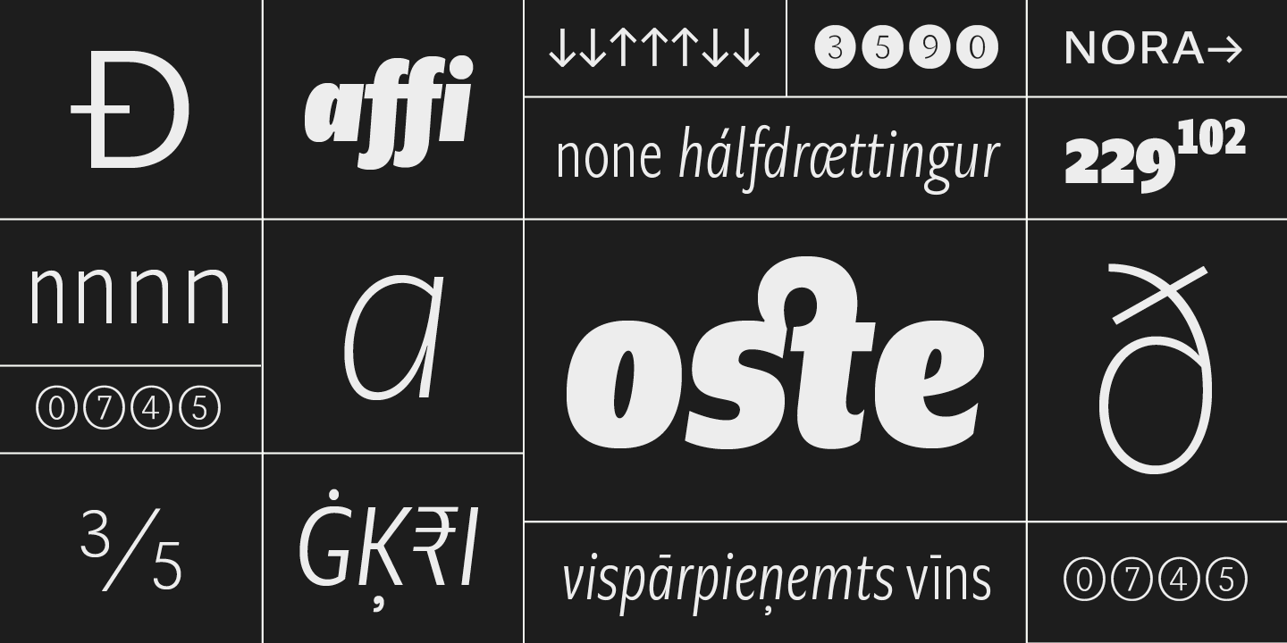 Geller Sans Nr Ultra Light Font preview